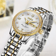 Роскошные женские механические наручные часы лучший бренд OYALIE Женские автоматические часы Diamond Day / Date Watch для женщин
